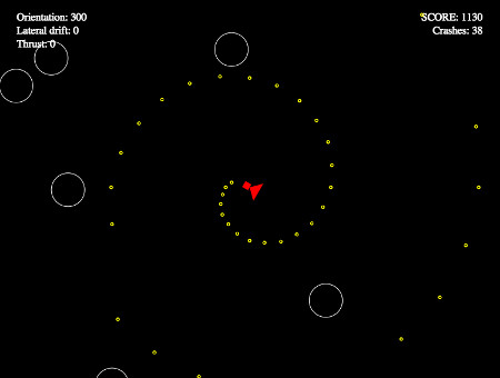 Asteroids browser game using Javascript/Canvas