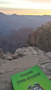 Sunrise on the Grand Canyon and my book!